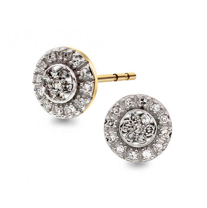 Hovedbilde Ørepynt i 585 gull og diamanter- 0,12ct WSI