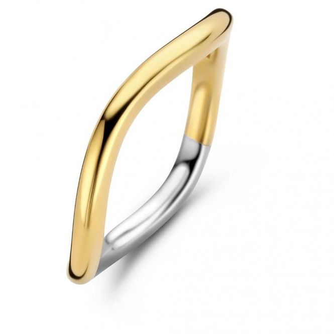 Hovedbilde Ti sento ring-forgylt sølv, str. 48