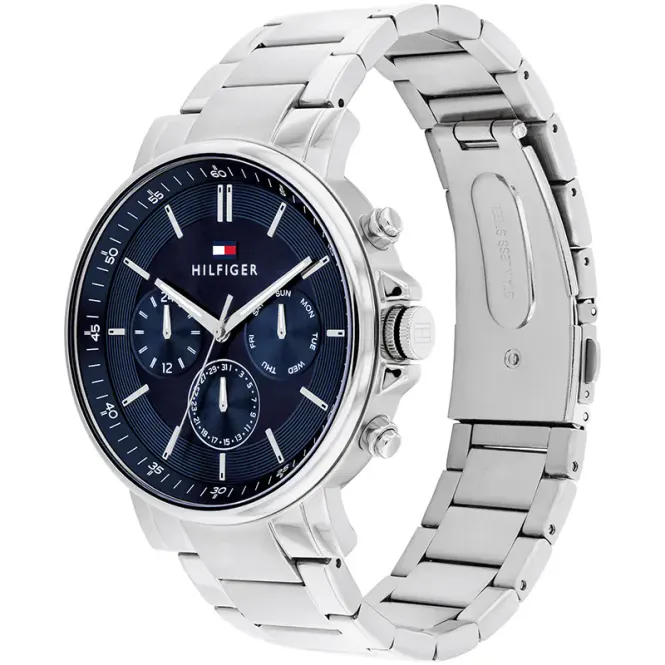 Hovedbilde Tommy Hilfiger Ø43mm 5ATM sølv/blå