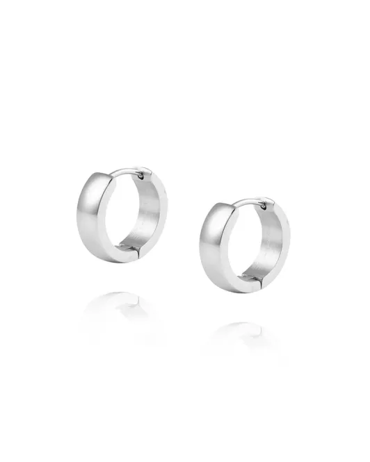Hovedbilde Mockberg Ørepynt  Chunky Silver Hoops Medium