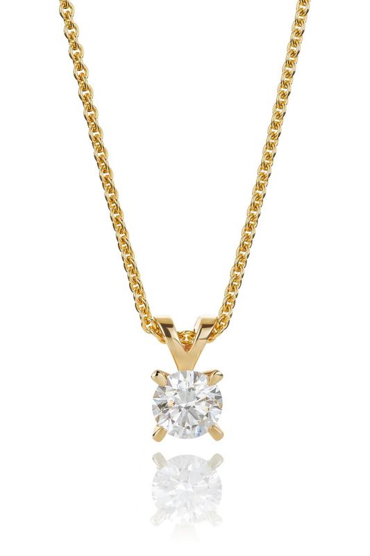 Halskjede MAUD 585 gull med LAB grown diamant 0,5ct VS1