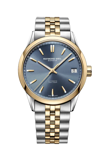 Hovedbilde Raymond Weil Freelancer 40 mm, blue dial, Bicolor