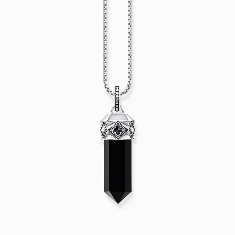 THOMAS SABO Anheng, Onyx, inkl. kjede 60cm