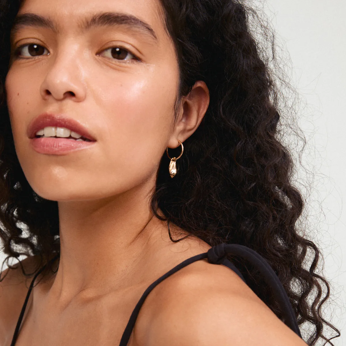 BREEZE hoops gold-plated 