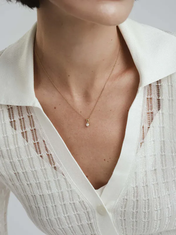 Mockberg Shiny Jolie Gold Combo Sett / Øreringer + kjede