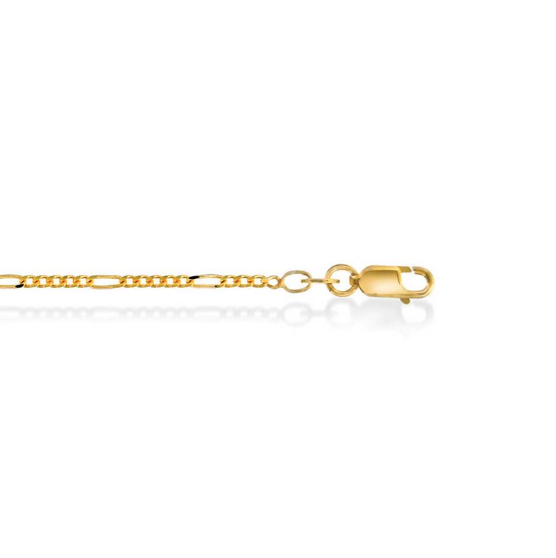 Halskjede i forgylt sølv- unisex- 1,7mm 50cm  
