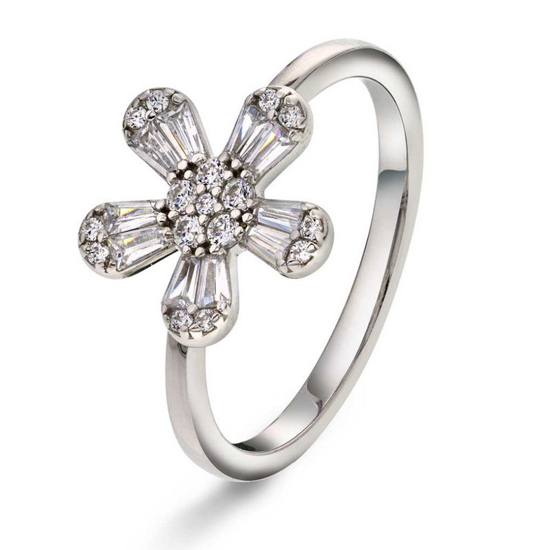 Dina ring i sølv med zirkonia- str.52