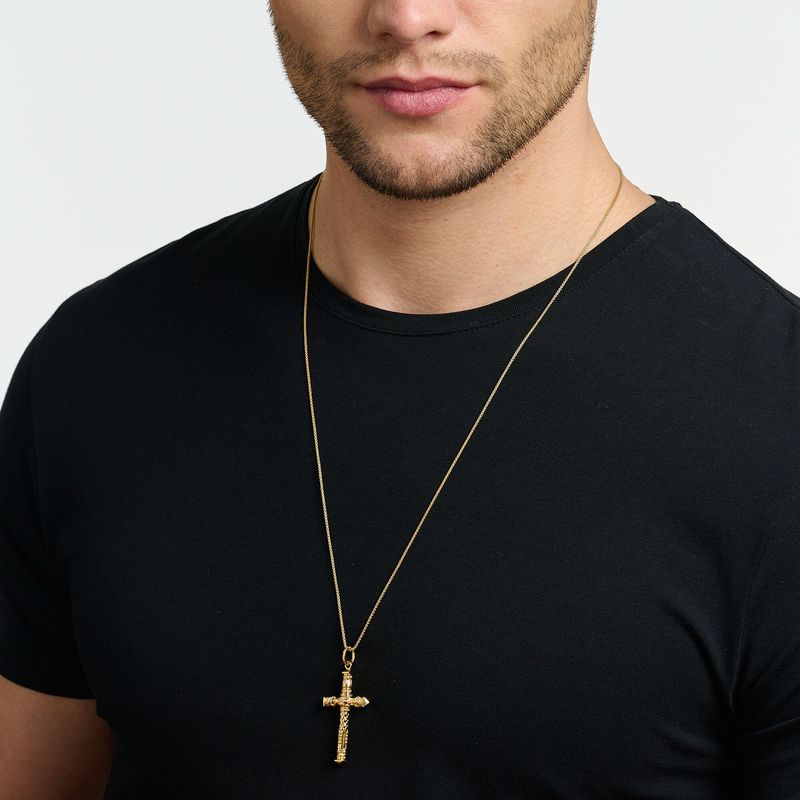 THOMAS SABO Anheng, forgylt kors, inkl.kjede 60cm
