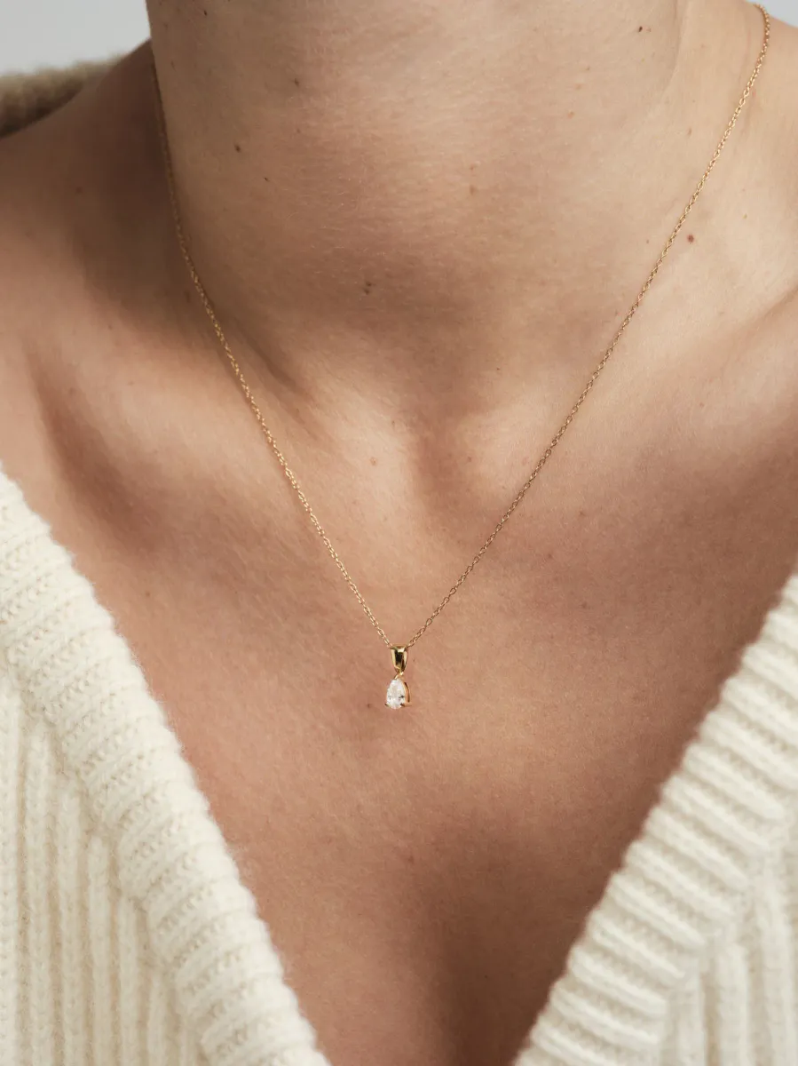 Mockberg, Belle Gold Combo Sett / Øreringer + kjede