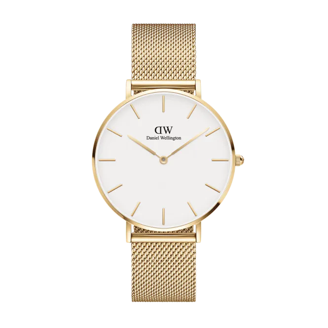 Hovedbilde DW Petite Evergold Gold Ø32mm Hvit DW00100348