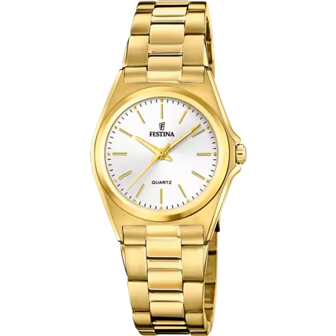 Hovedbilde Festina Classic Hvit/Gulltonet stål Ø31 mm 
