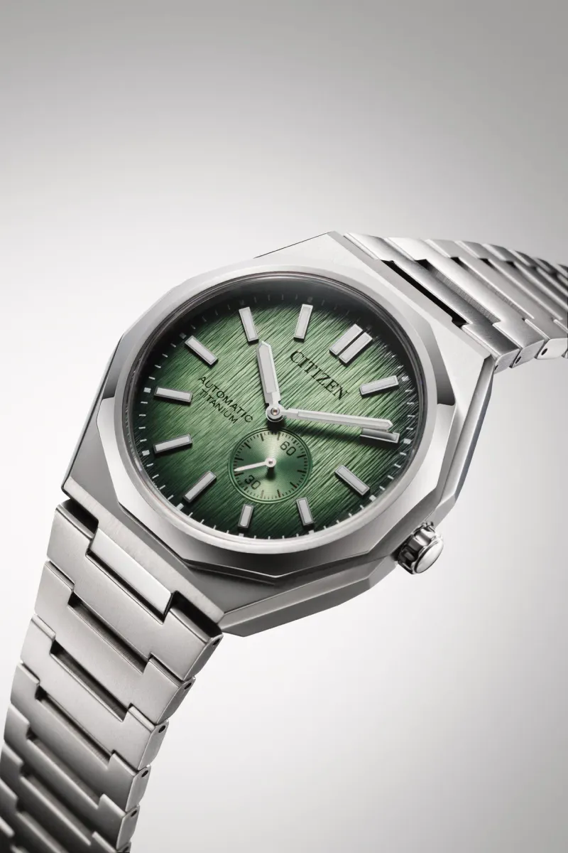 Citizen Titan Automatikk Sølv / Grønn 40,5mm