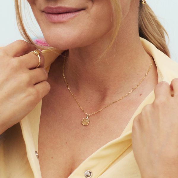 Hovedbilde Sandra Lyng armbånd i forgylt sølv  med Citrin, ...