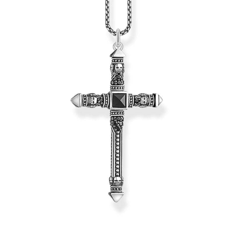 THOMAS SABO halskjede, oksidert sølv, 50cm