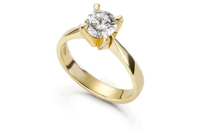 Hovedbilde Ring MAUD 585 gull med LAB grown diamant 1,50ct  ...