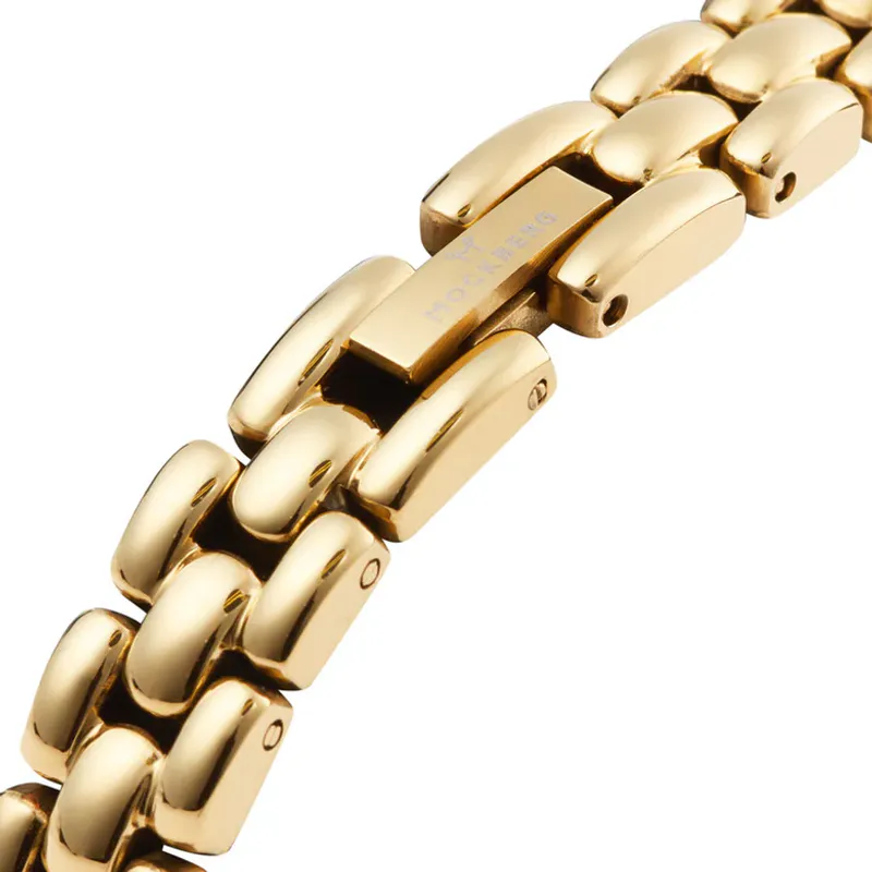 Mockberg- Antique Gullfarget / Hvit 19mm