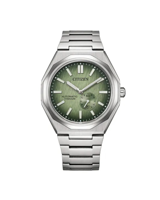 Hovedbilde Citizen Titan Automatikk Sølv / Grønn 40,5mm