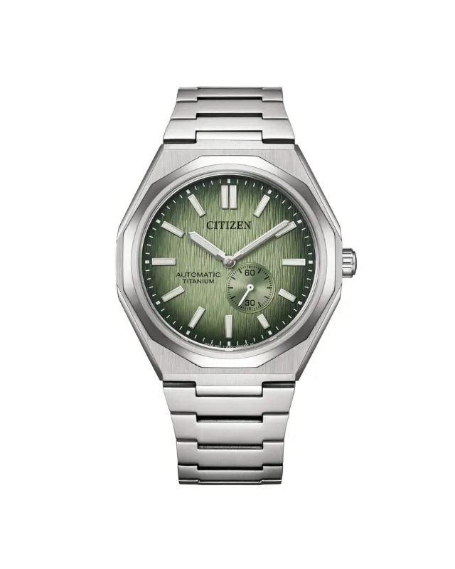 Citizen Titan Automatikk Sølv / Grønn 40,5mm