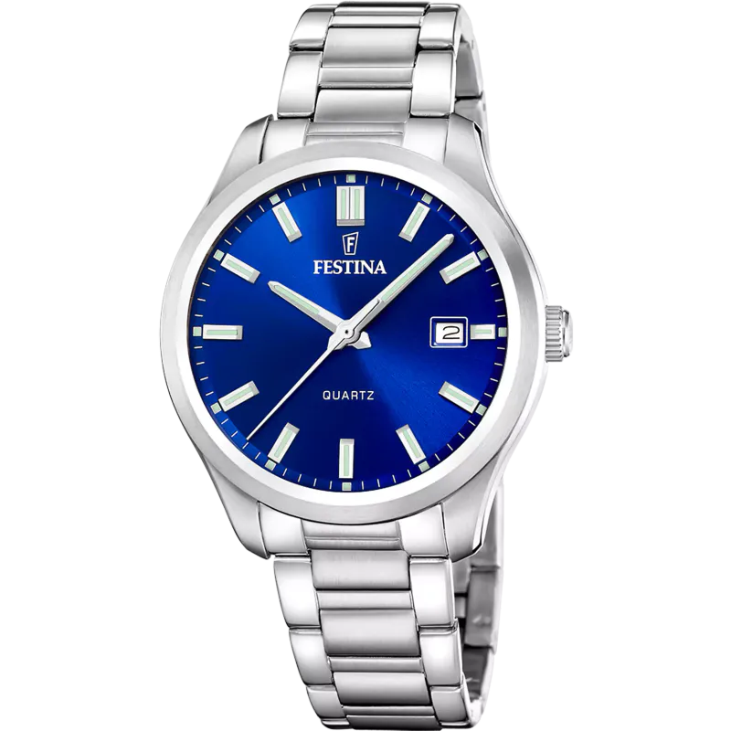 Festina Ø42mm 50m'  lenke, blå skive