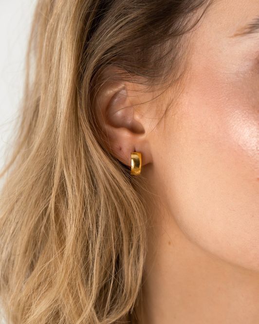 Hovedbilde Mockberg Ørepynt - Chunky Gold Hoops (Large) ...