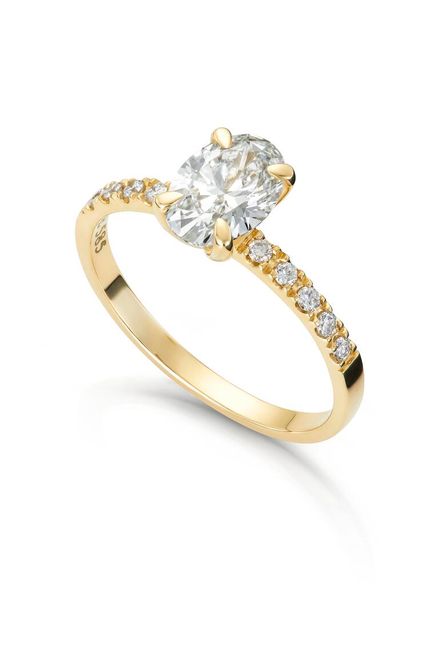 Hovedbilde Ring OLIVIA 585 gull med LAB grown diamanter ...