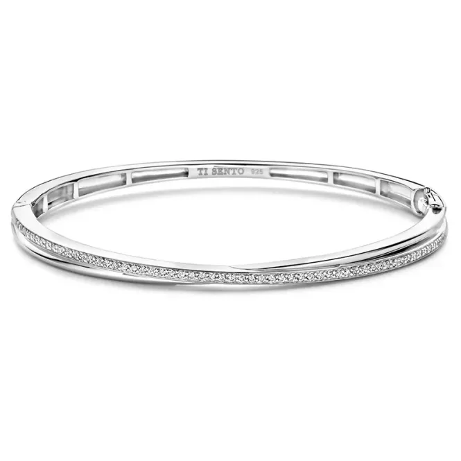 Hovedbilde Ti Sento armring med lås L-19cm- 23045ZI