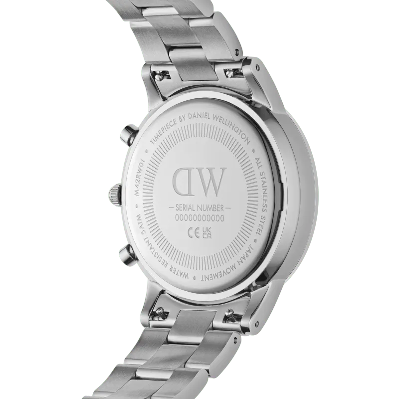 DW Iconic Chrono Silver/Artic Sunray Ø42mm