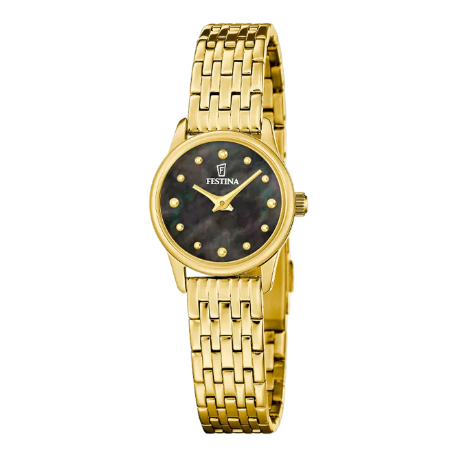 Hovedbilde Festina, sort perlemorskive - 5 ATM, Ø23mm 