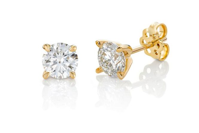 Hovedbilde Ørepynt MAUD 585 gull med LAB grown diamanter, ...