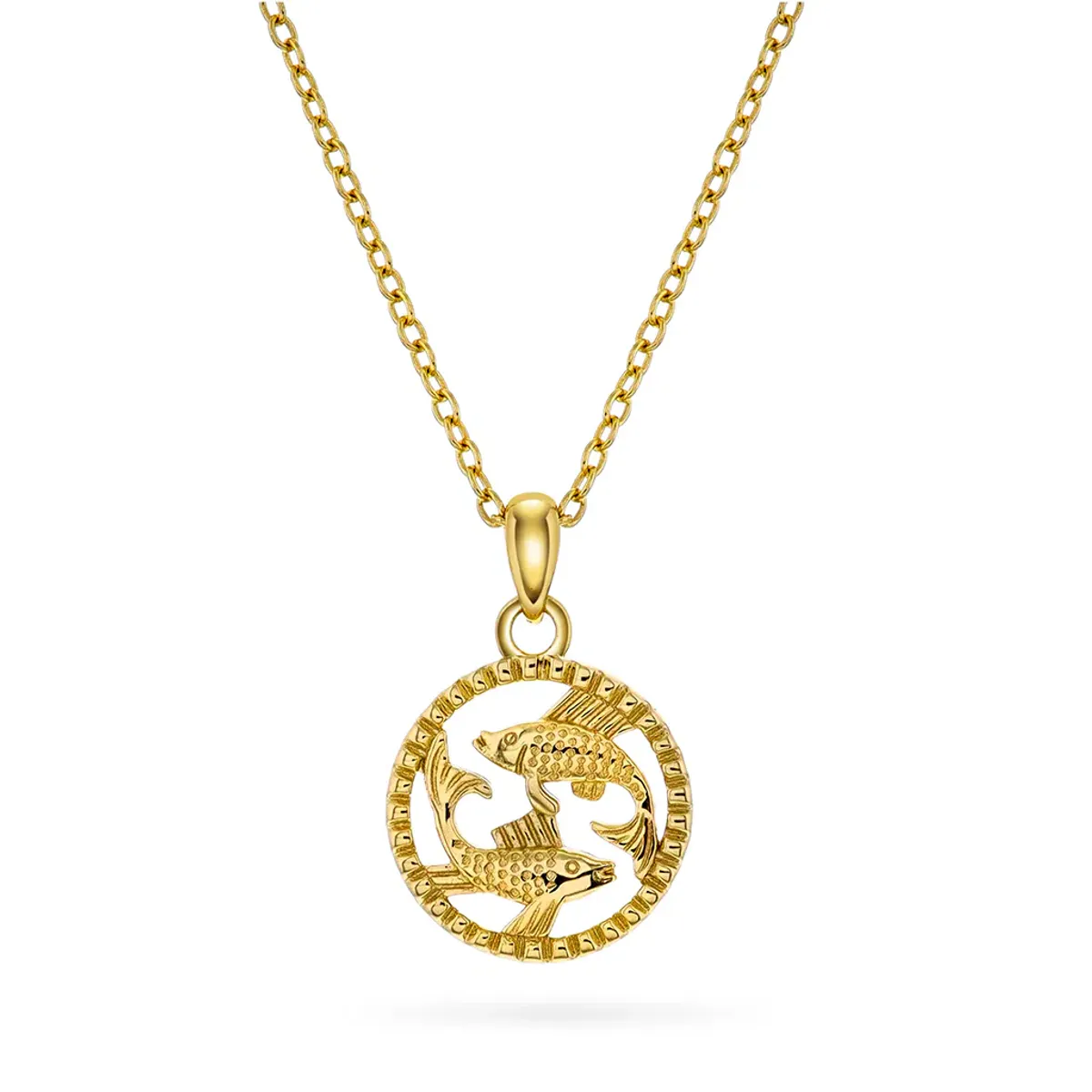 Smykke i forgylt sølv FISKENE (20.feb - 20.mars)