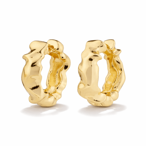 Hovedbilde PILGRIM ELLIOT øredobber, gullbelagt, Ø19mm